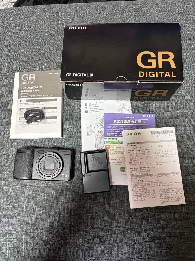 RICOH GR DIGITAL IV 使用少 ポーター製 カメラケース 付