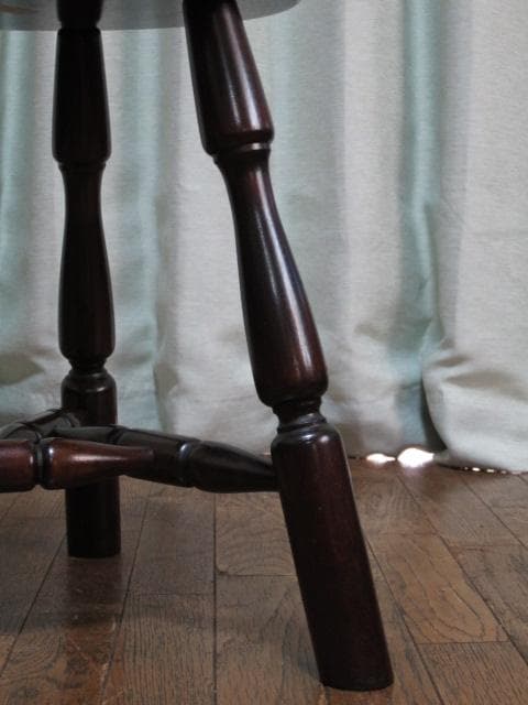 松本民芸家具 ミズメザクラ 無垢材 三脚スツール a/丸椅子/丸イス/チェア