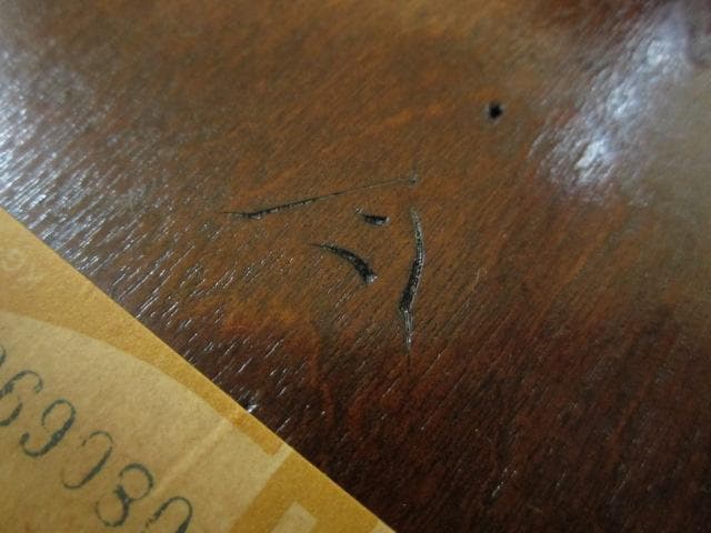 松本民芸家具 ミズメザクラ 無垢材 三脚スツール a/丸椅子/丸イス/チェア