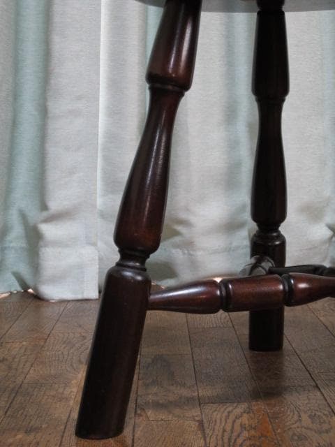 松本民芸家具 ミズメザクラ 無垢材 三脚スツール a/丸椅子/丸イス/チェア