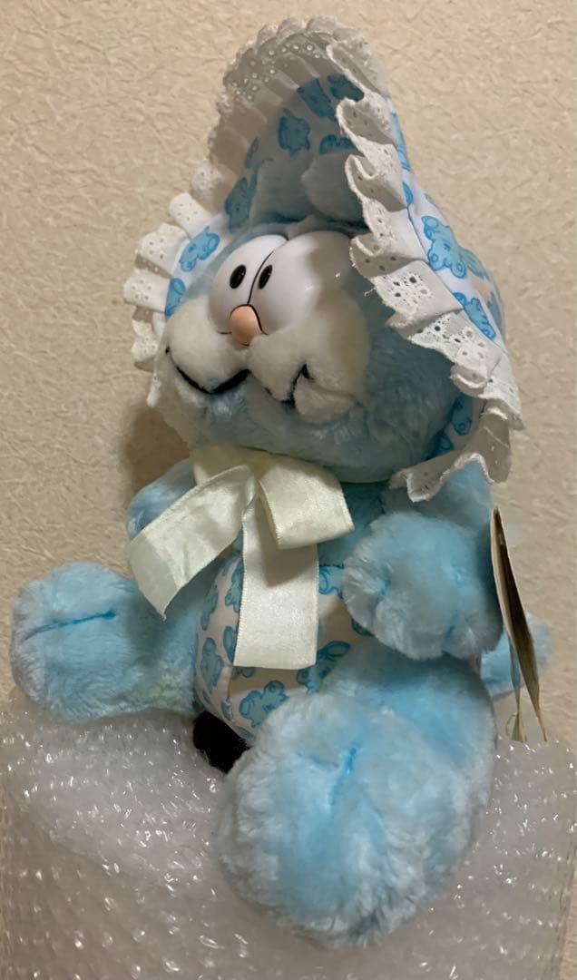 【超希少】昭和レトロ　青い ガーフィールド　ぬいぐるみ　タグ付き　DAKIN製