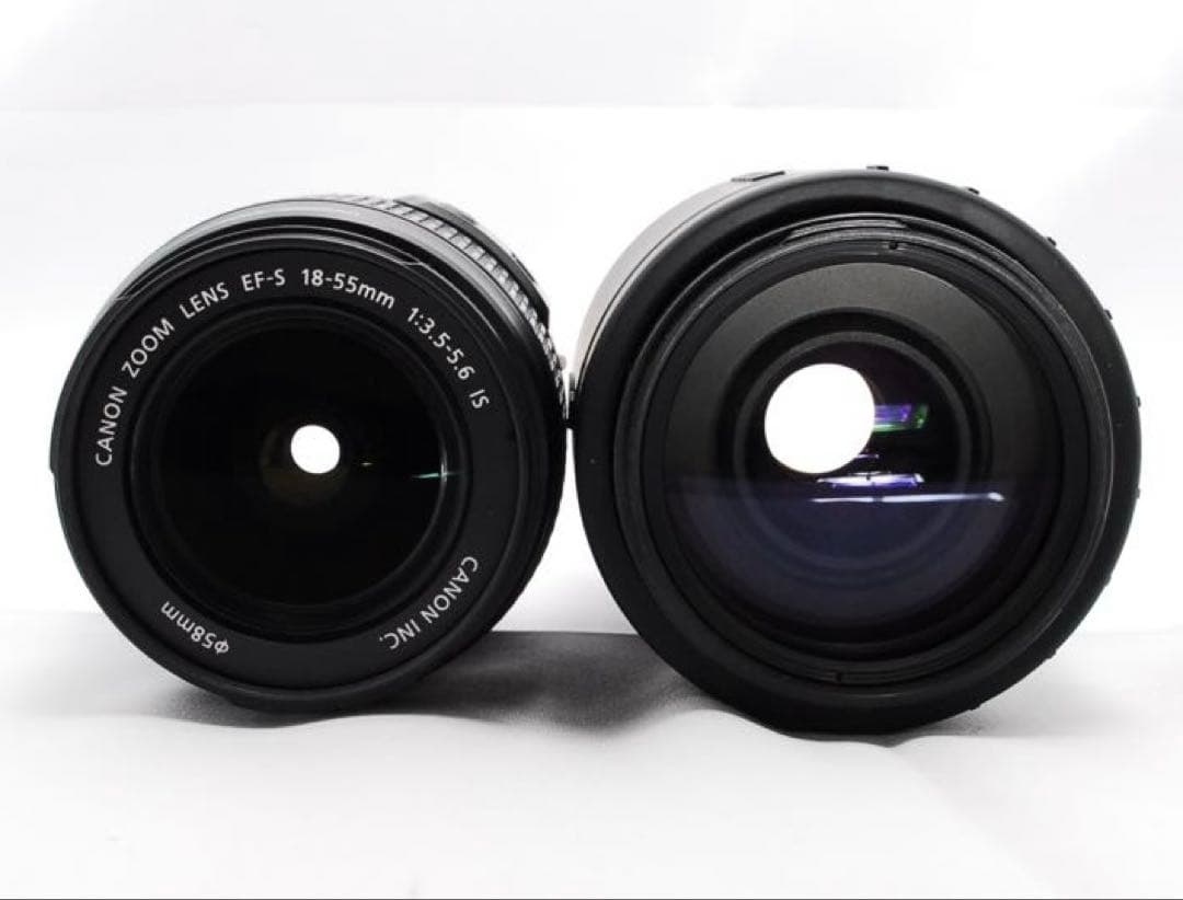 【美品】キヤノン Kiss X4⭐️近距離〜望遠までおまかせ！ダブルレンズセット