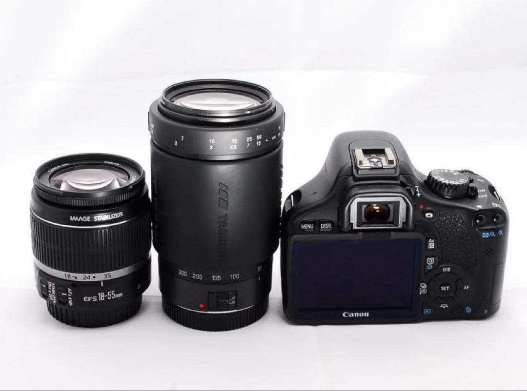 【美品】キヤノン Kiss X4⭐️近距離〜望遠までおまかせ！ダブルレンズセット