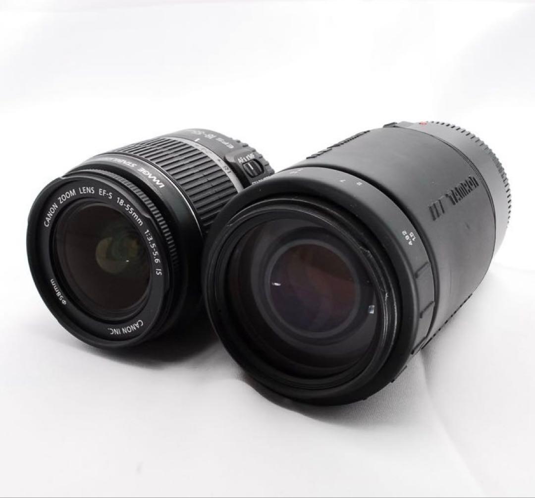 【美品】キヤノン Kiss X4⭐️近距離〜望遠までおまかせ！ダブルレンズセット