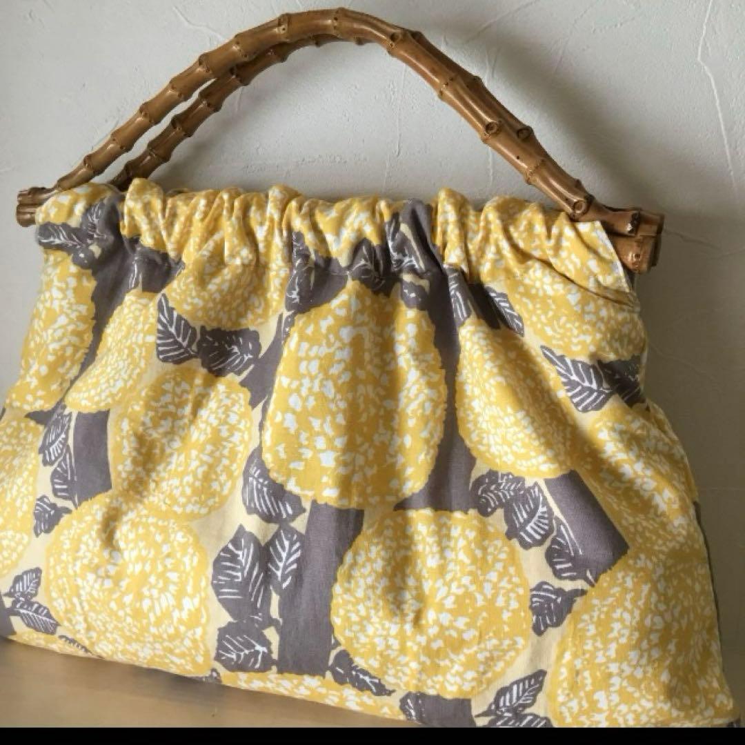ハンドメイドバッグ　bird gardenバッグ