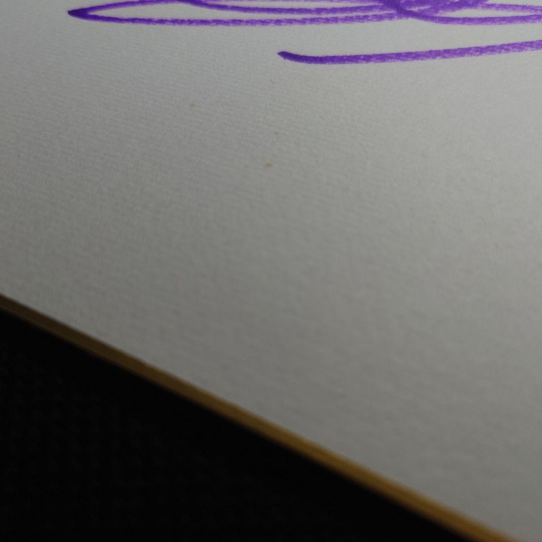 岡田紗佳 直筆サイン色紙（2025カレンダーイベント) Mリーグ