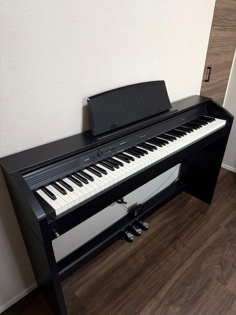 CASIO 電子ピアノ 88鍵盤 ブラック Privia 録音機能付き