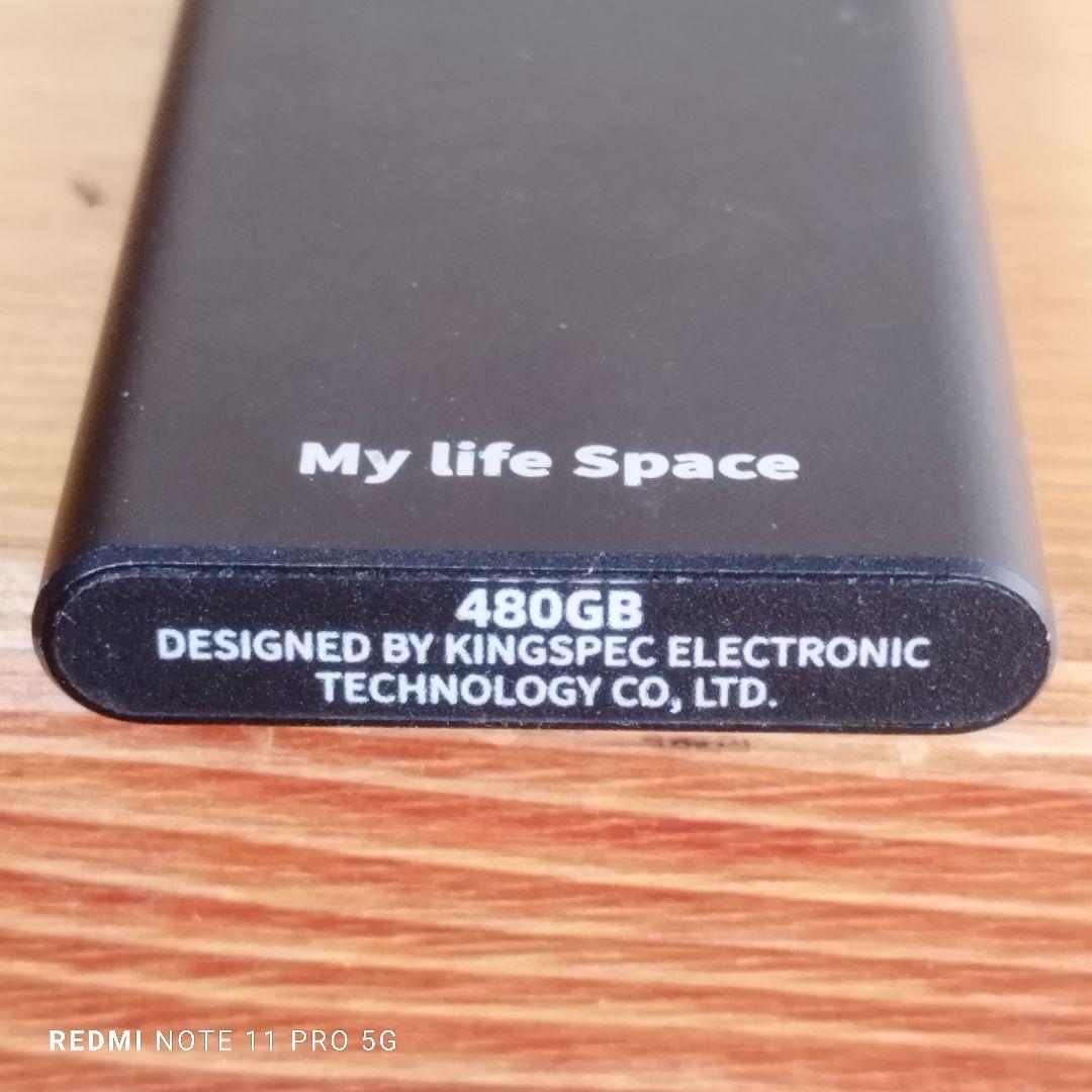 KingSpec 外付け SSD 480GB ポータブル