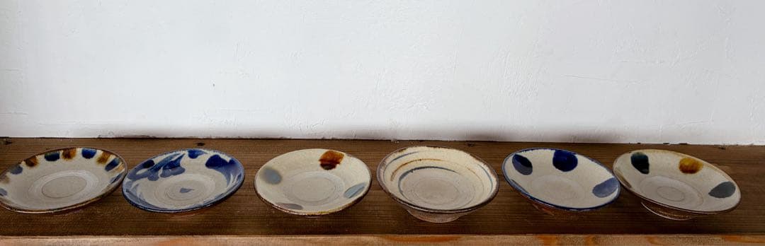 北窯やちむん　3.5寸皿6枚