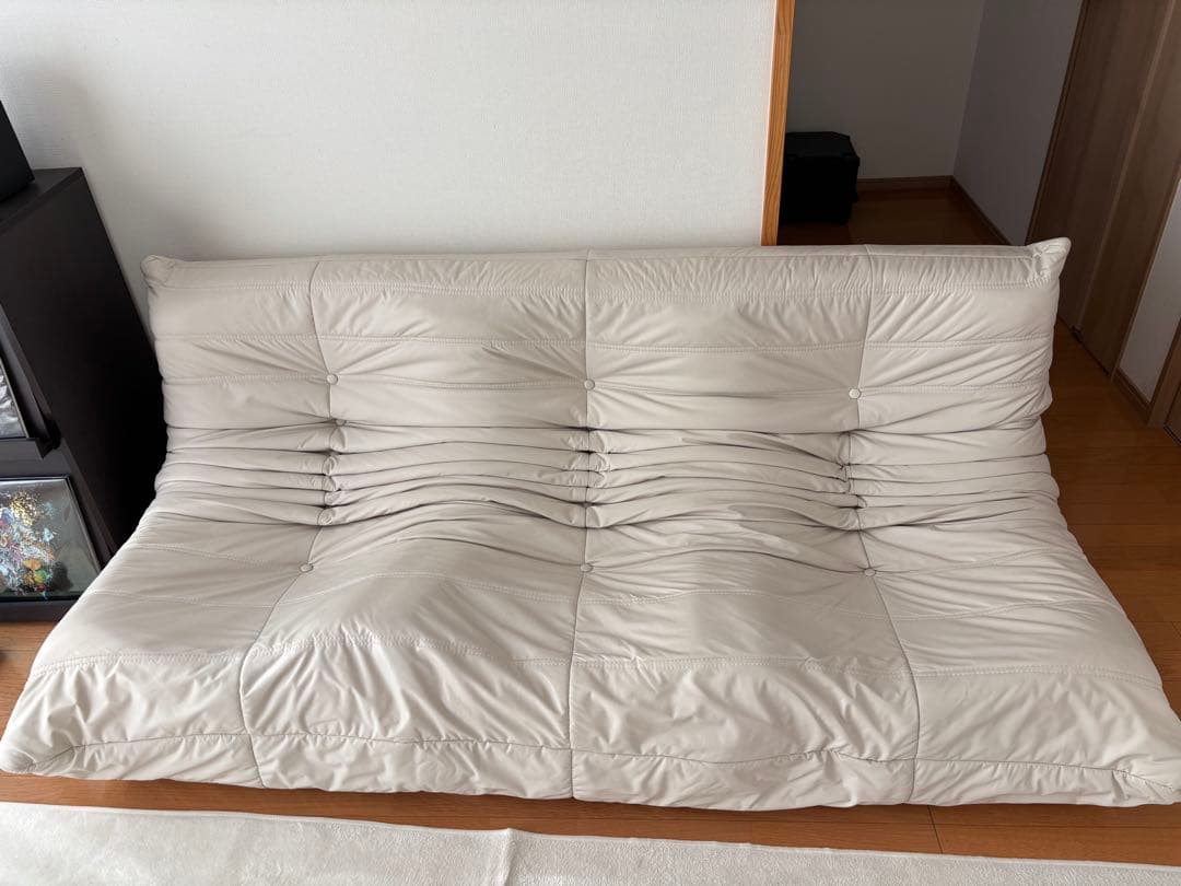 リーンロゼトーゴ　風　TRIPLE フランネルソファ3人掛けローソファー