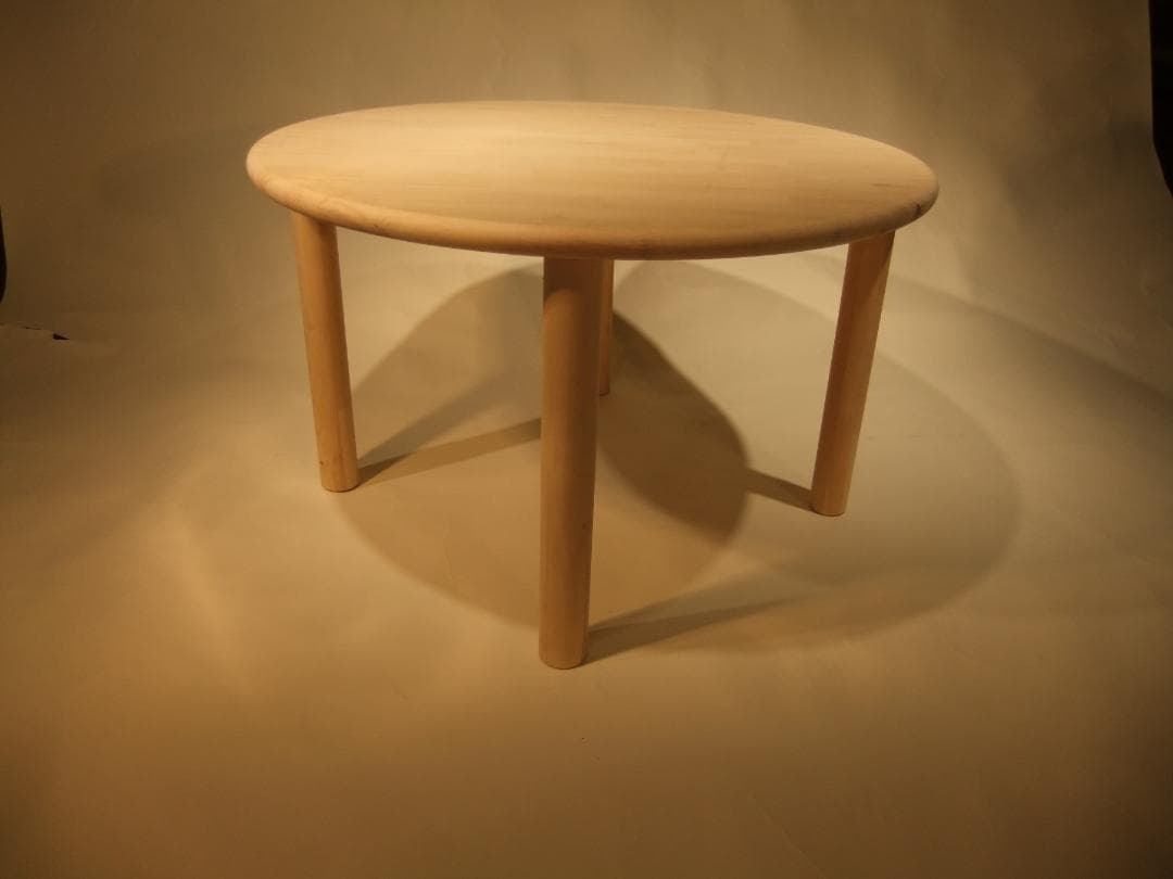 無垢パイン材丸テーブル★天然木★おしゃれ★ちゃぶ台★木の香り④