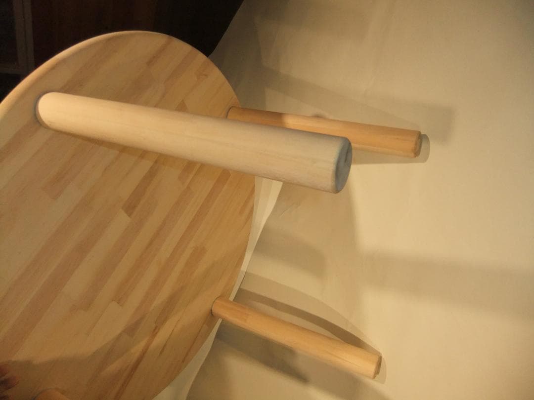 無垢パイン材丸テーブル★天然木★おしゃれ★ちゃぶ台★木の香り④