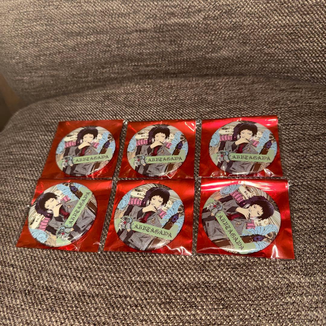 文豪ストレイドッグス 文房具カフェ 缶バッジ 芥川龍之介 6点