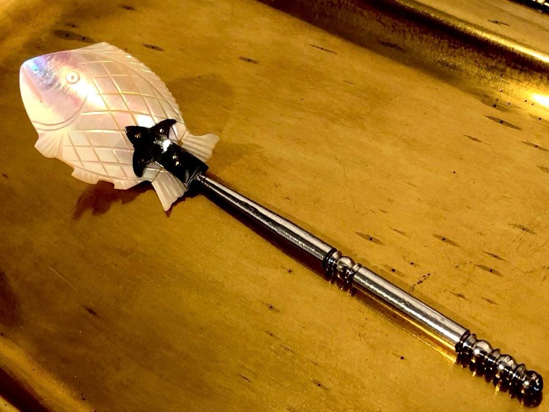 ヴィンテージ マザーオブパール シュガースプーン