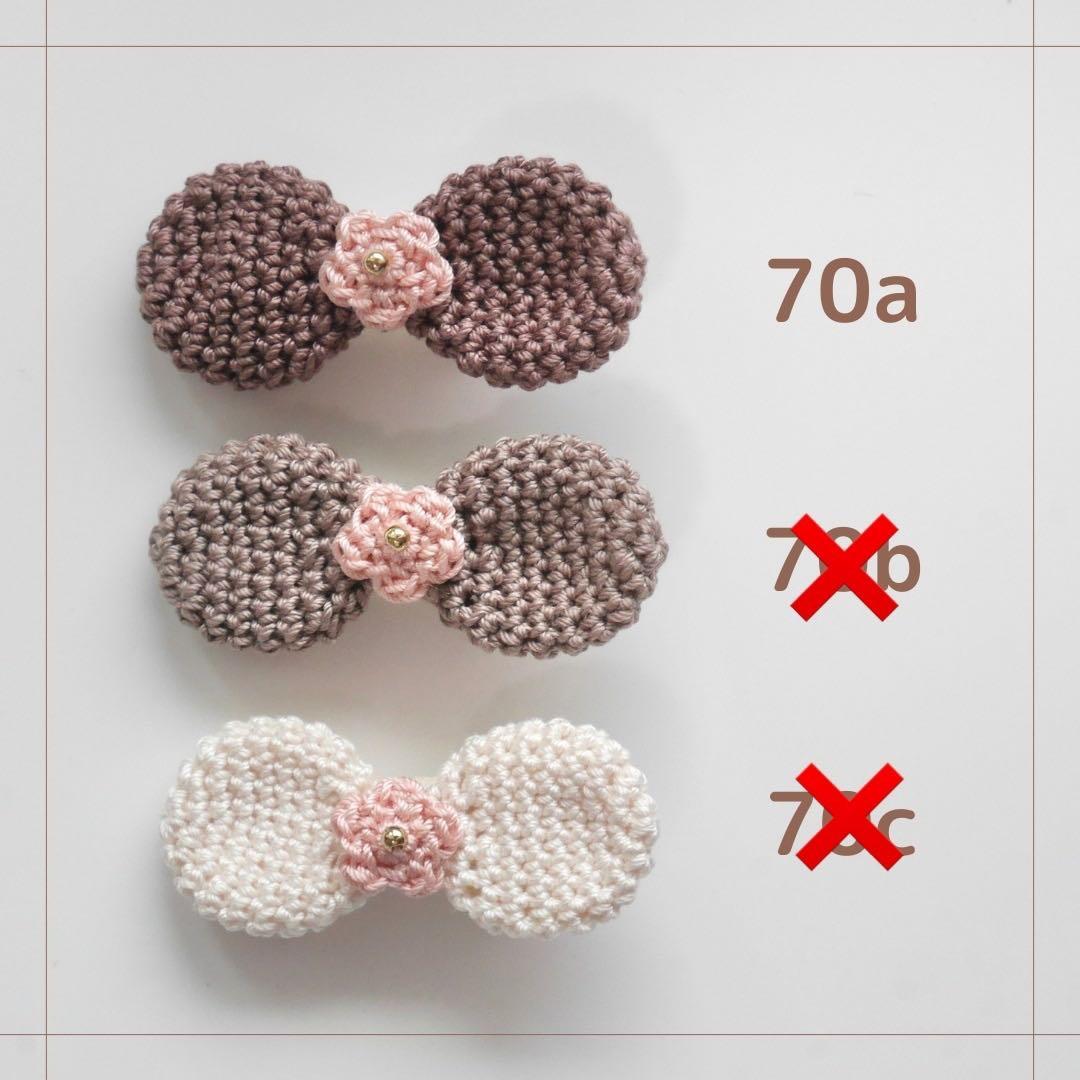 New【オーダー♡花付リボン】ヘアクリップ　ヘアピン　ヘアゴム　ベビー　キッズ