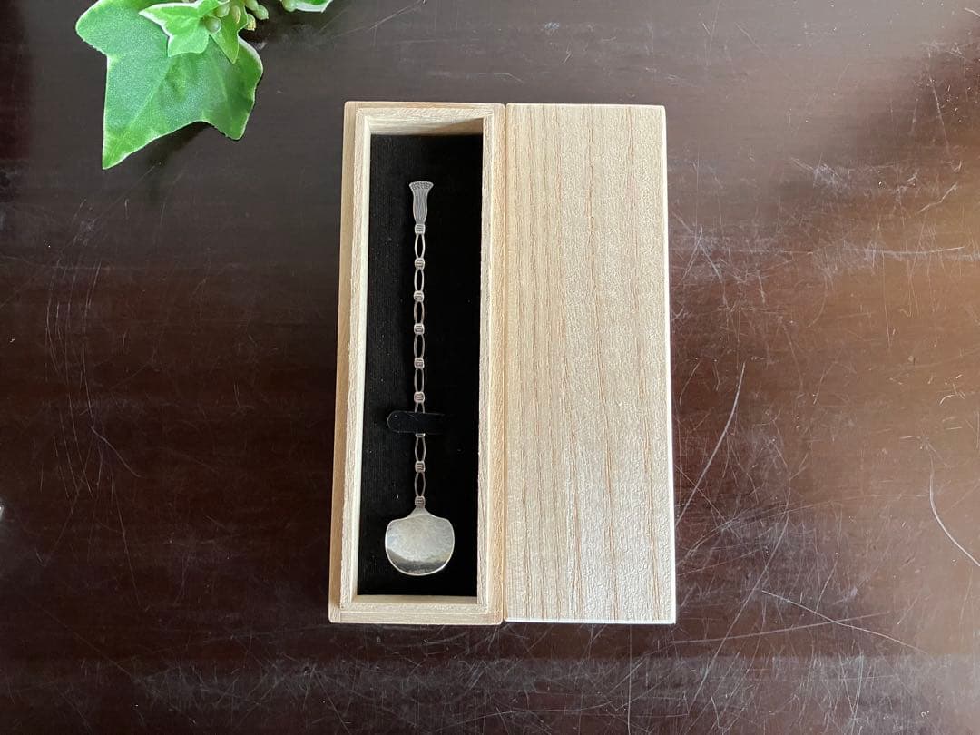 銀スプーン　silver925 シルバー　茶さじ　金工　小原ゆかり　茶道具