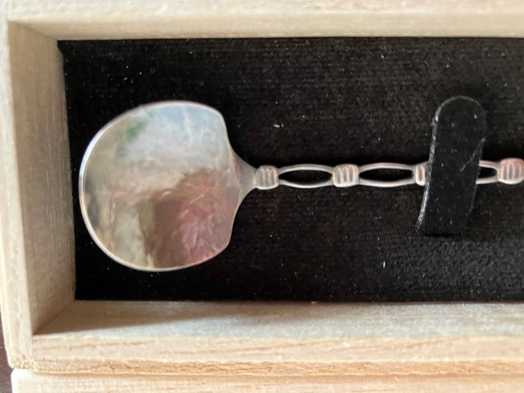 銀スプーン　silver925 シルバー　茶さじ　金工　小原ゆかり　茶道具