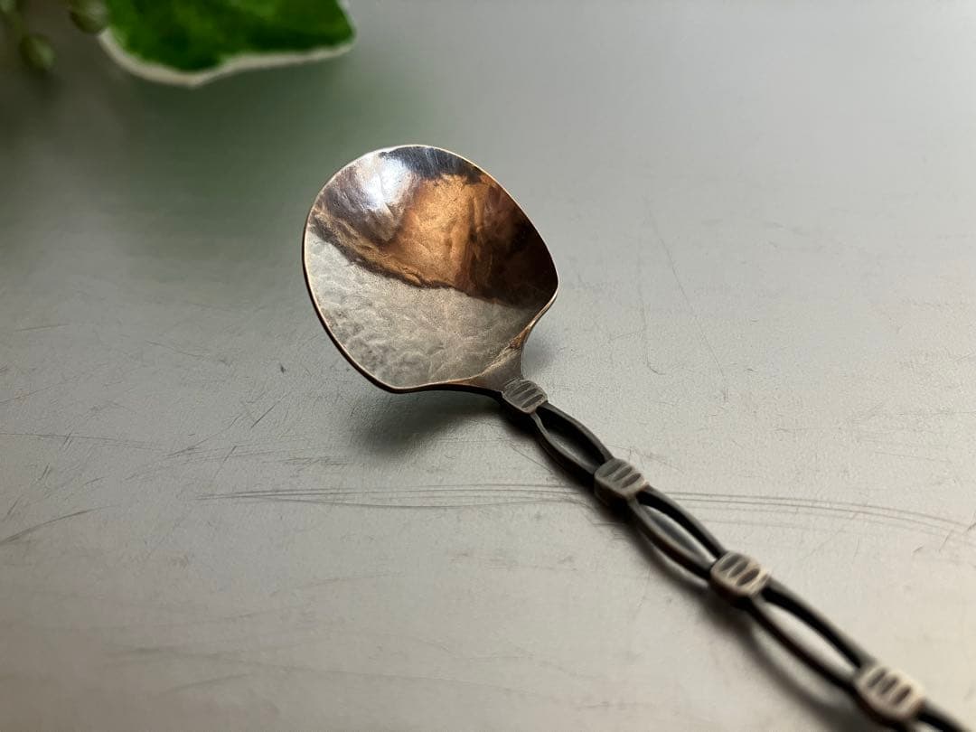 銀スプーン　silver925 シルバー　茶さじ　金工　小原ゆかり　茶道具