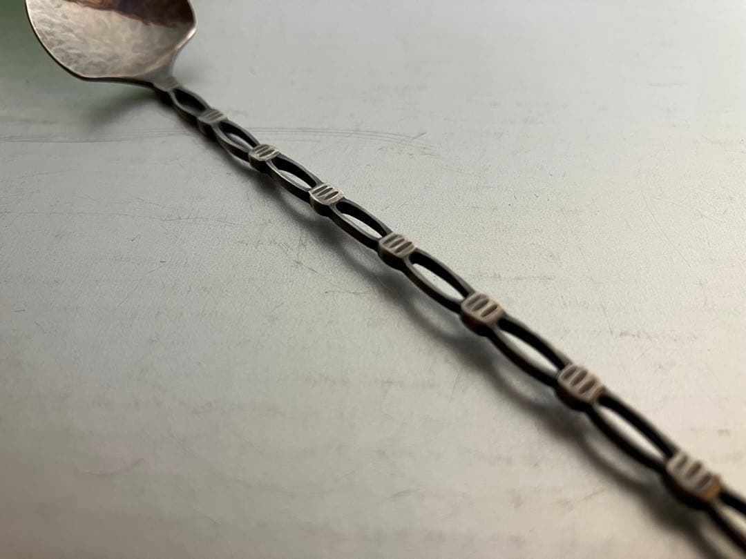 銀スプーン　silver925 シルバー　茶さじ　金工　小原ゆかり　茶道具