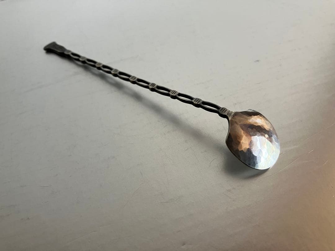銀スプーン　silver925 シルバー　茶さじ　金工　小原ゆかり　茶道具