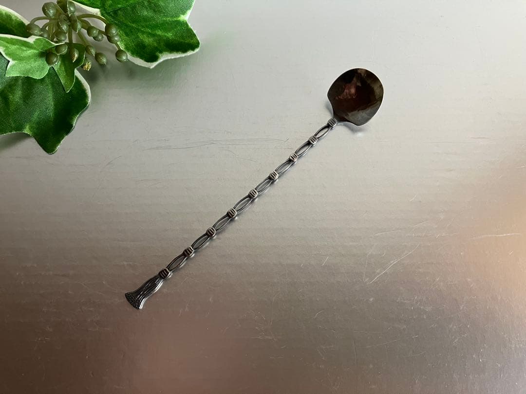 銀スプーン　silver925 シルバー　茶さじ　金工　小原ゆかり　茶道具