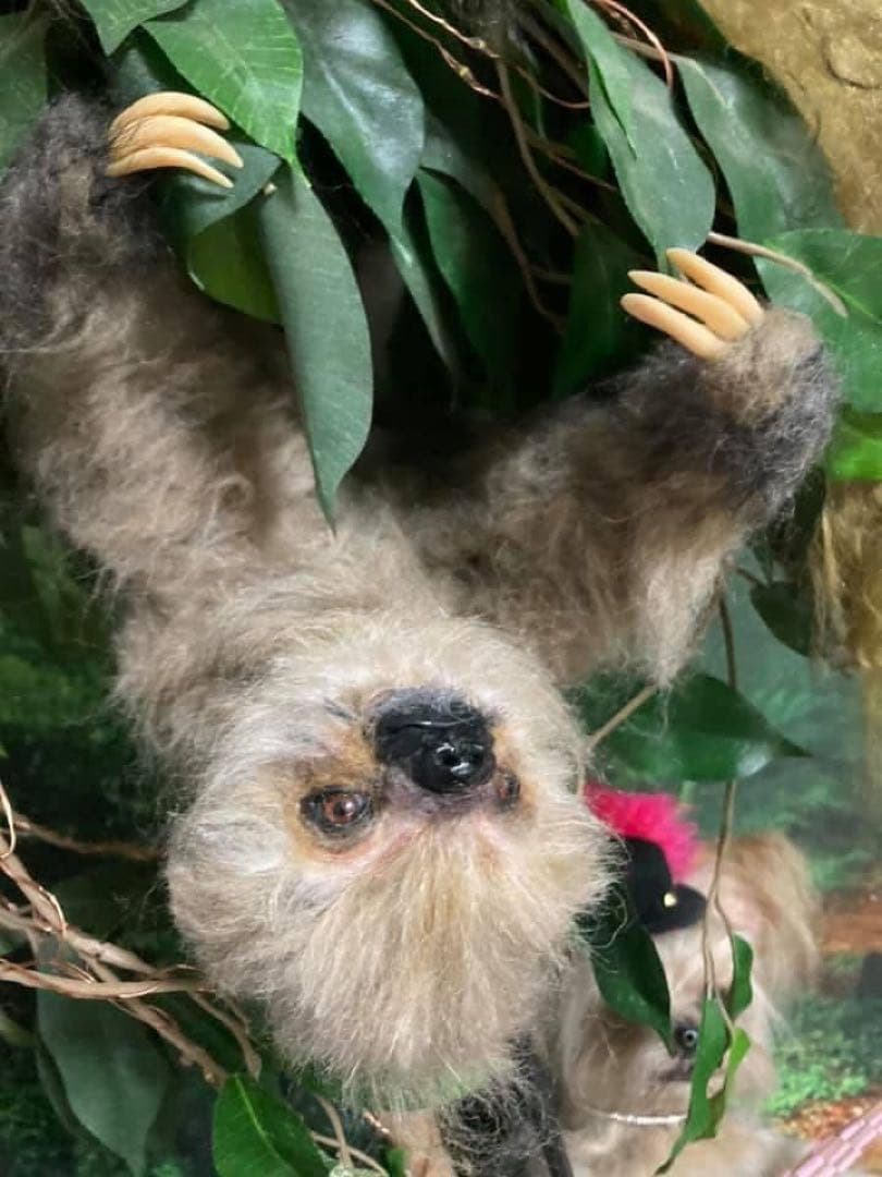 ナマケモノ 羊毛フェルト