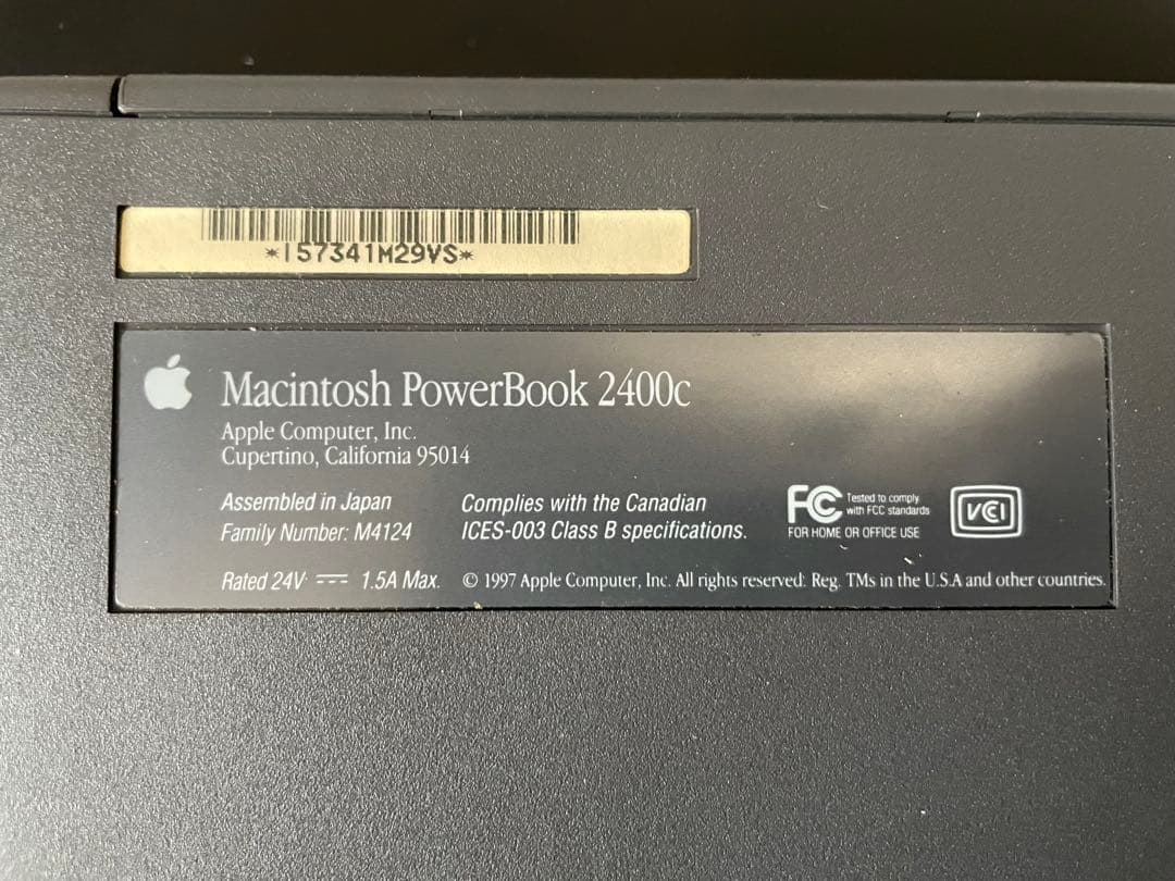 【ジャンク】Apple PowerBook 2400c / 180