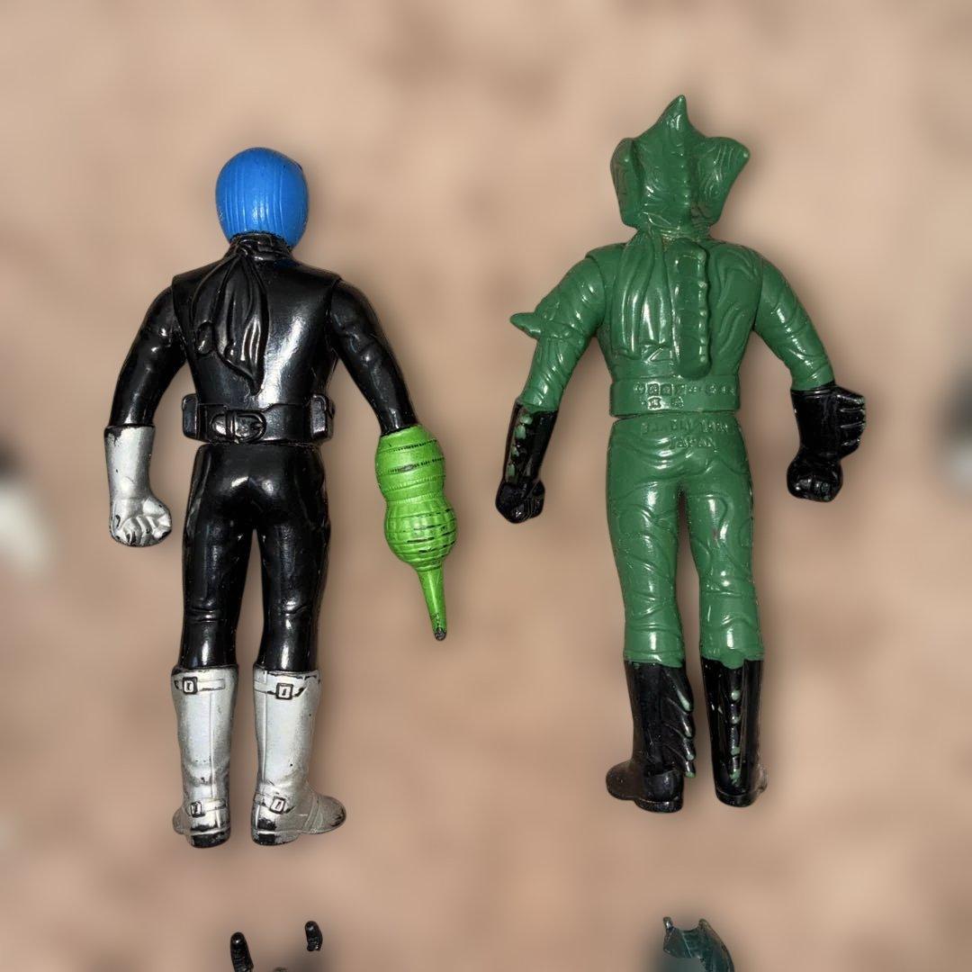 【当時物】仮面ライダーソフビ フィギュア14体セット 昭和〜平成初期 まとめ売り