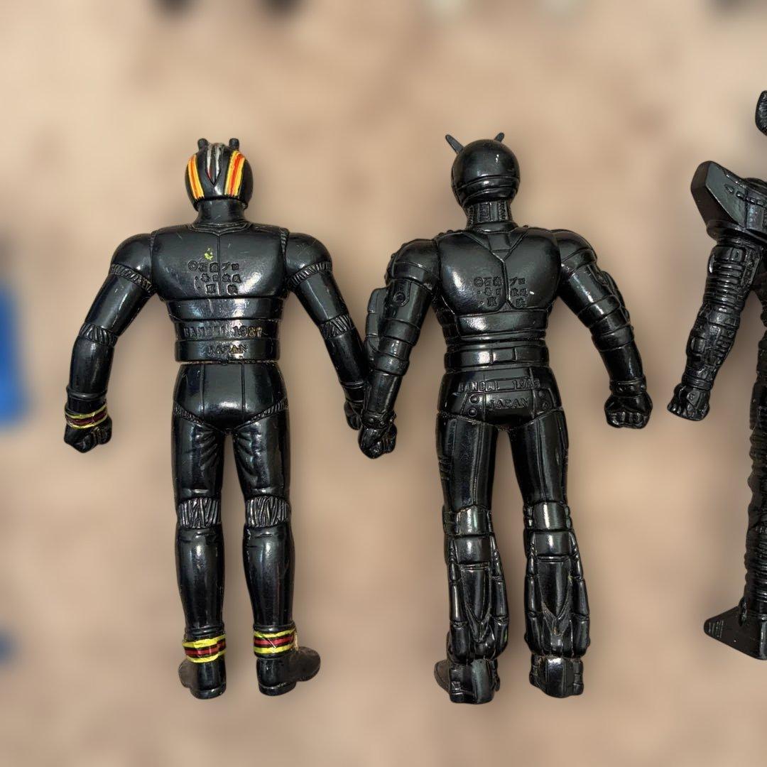 【当時物】仮面ライダーソフビ フィギュア14体セット 昭和〜平成初期 まとめ売り