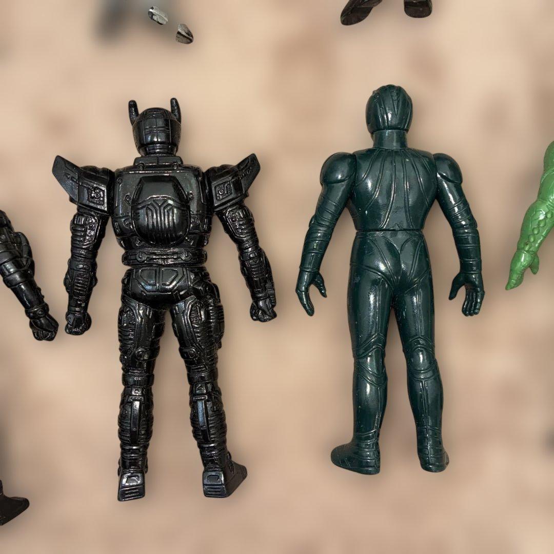 【当時物】仮面ライダーソフビ フィギュア14体セット 昭和〜平成初期 まとめ売り