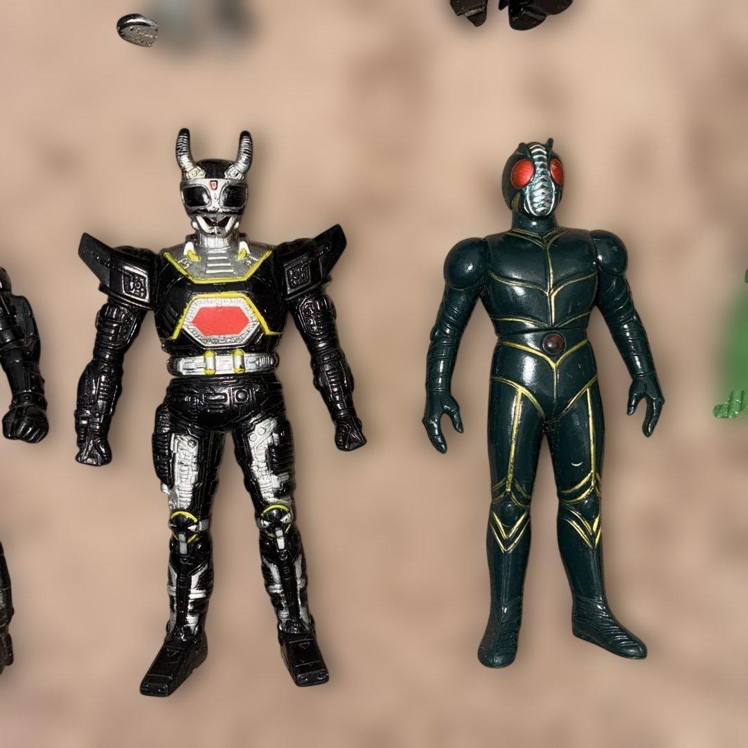 【当時物】仮面ライダーソフビ フィギュア14体セット 昭和〜平成初期 まとめ売り