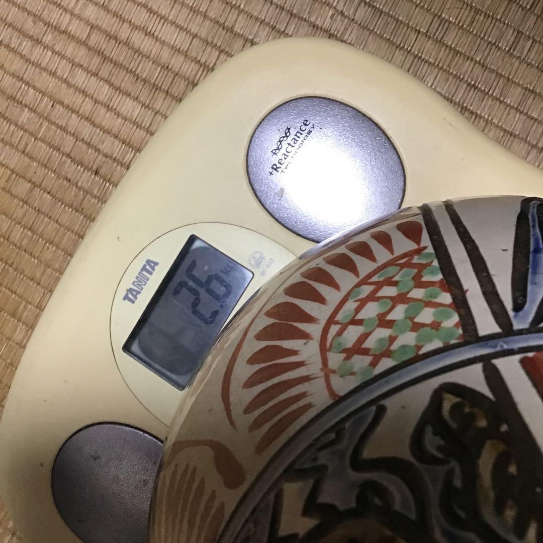 沖縄　壺屋焼　新垣勲氏　特大壺　44cm