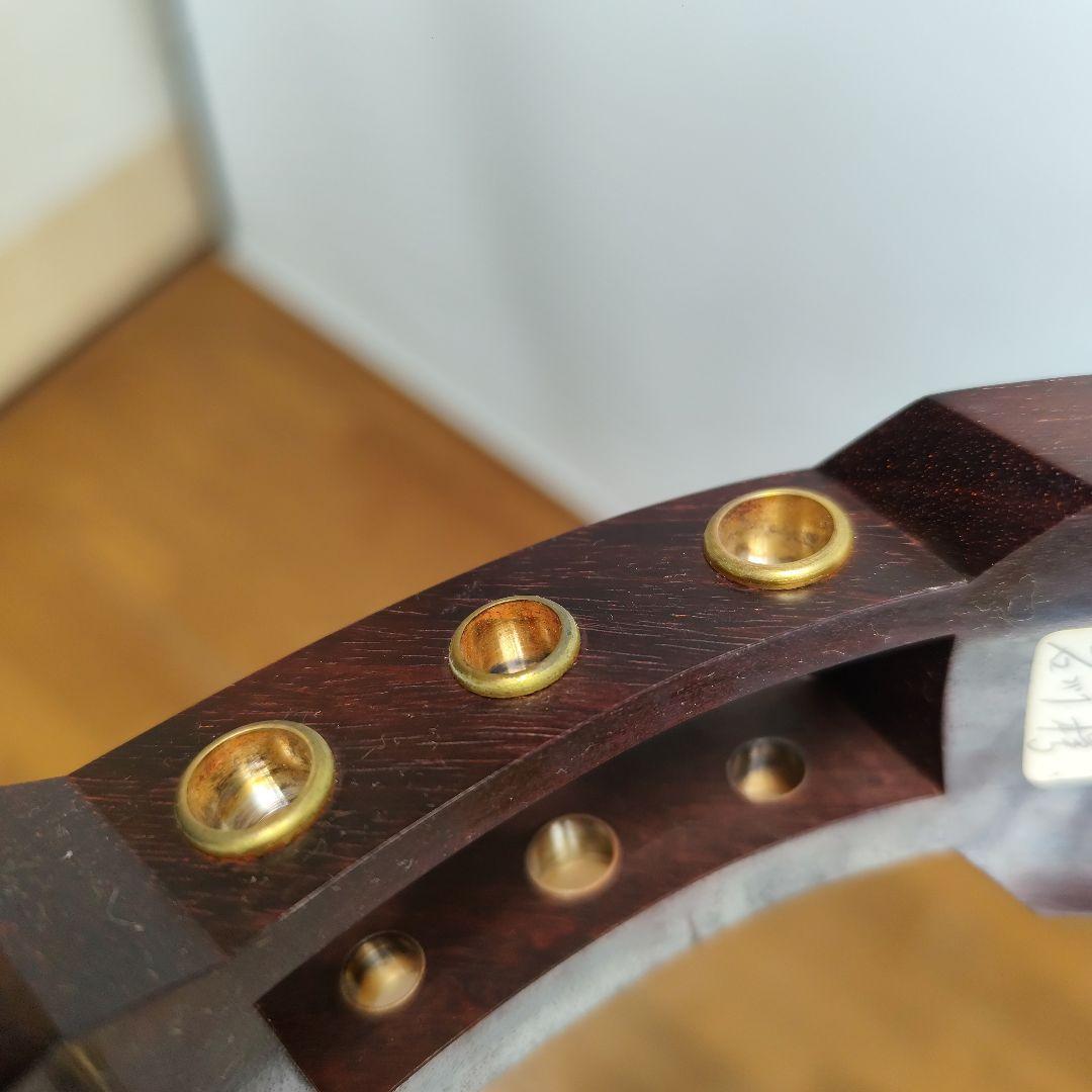 太棹 三味線本体 バチ、ケース付き