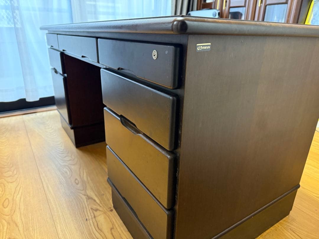 マルニ　Marni 木製書斎机　 両袖机 エグゼクティブデスク ワークデスク