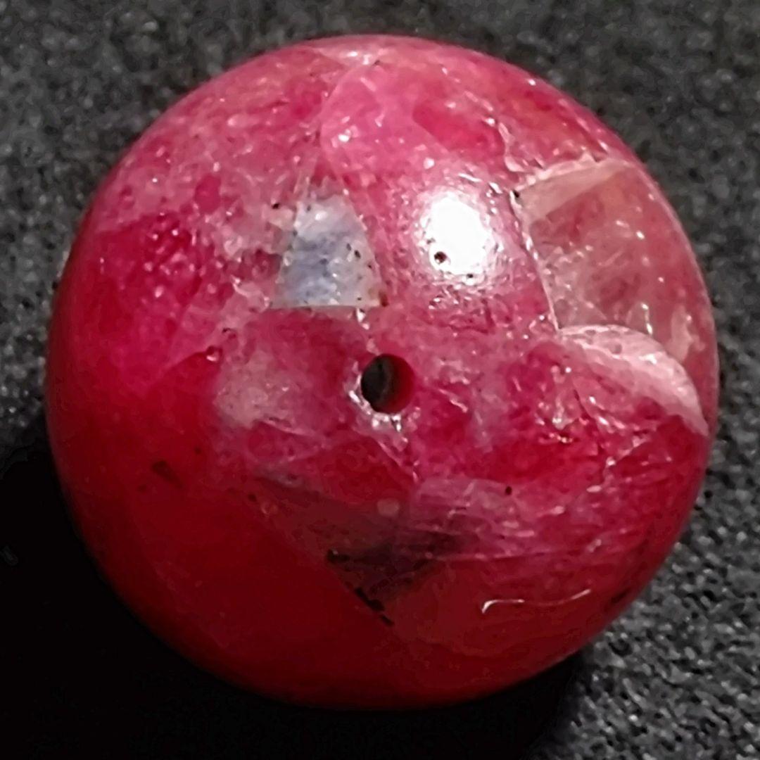 ★クリアクォーツinロードナイト 14.2ミリ珠ビーズ(珍品！)