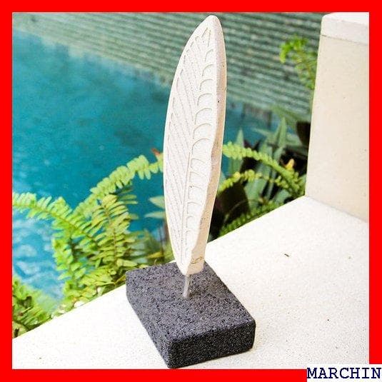 《送料無料》 バナナリーフをモチーフにしたスタンドストーン 貨 雑貨 バリ 20