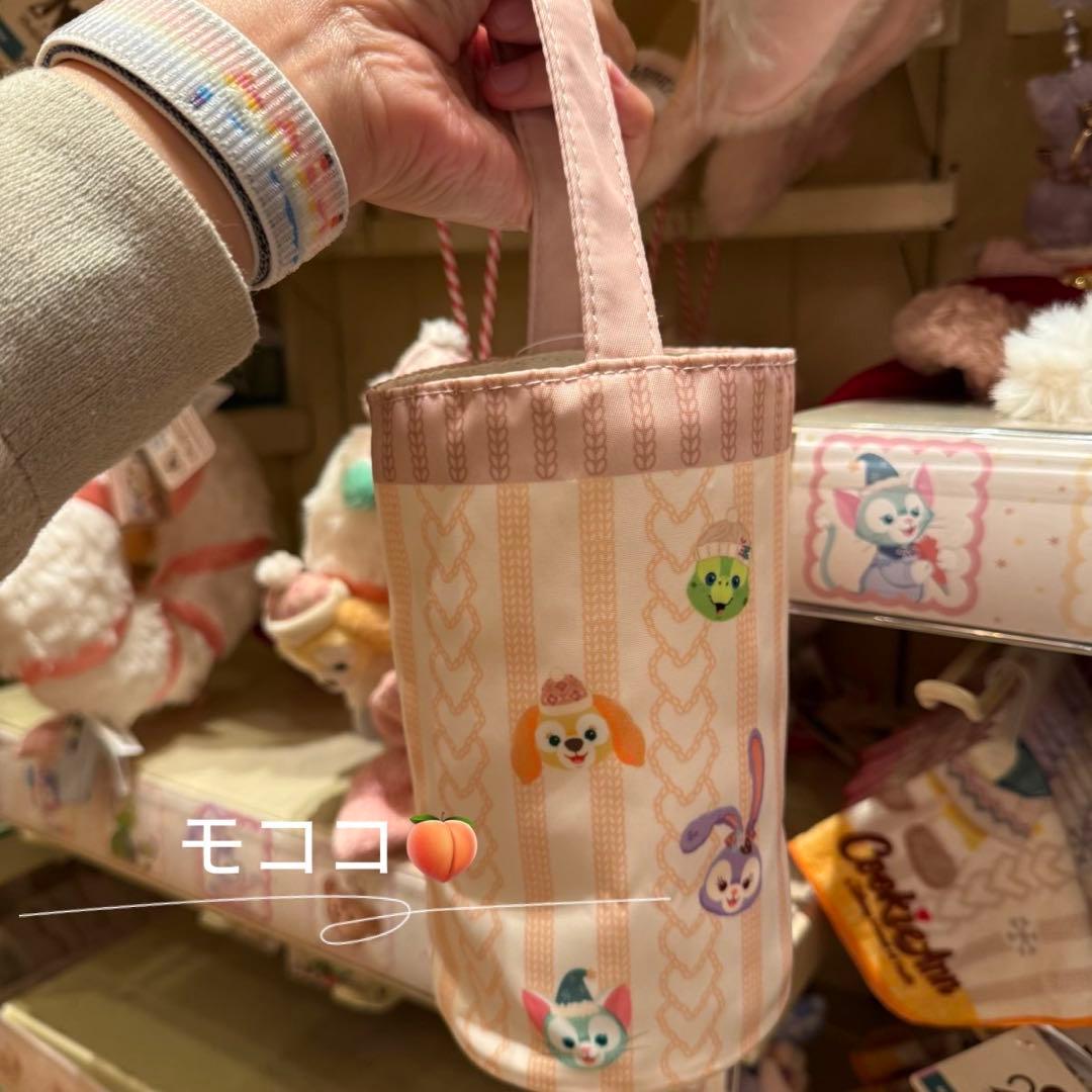 香港ディズニー　クリスマス　ダッフィーフレンズ　ステンレスボトル　水筒カバー