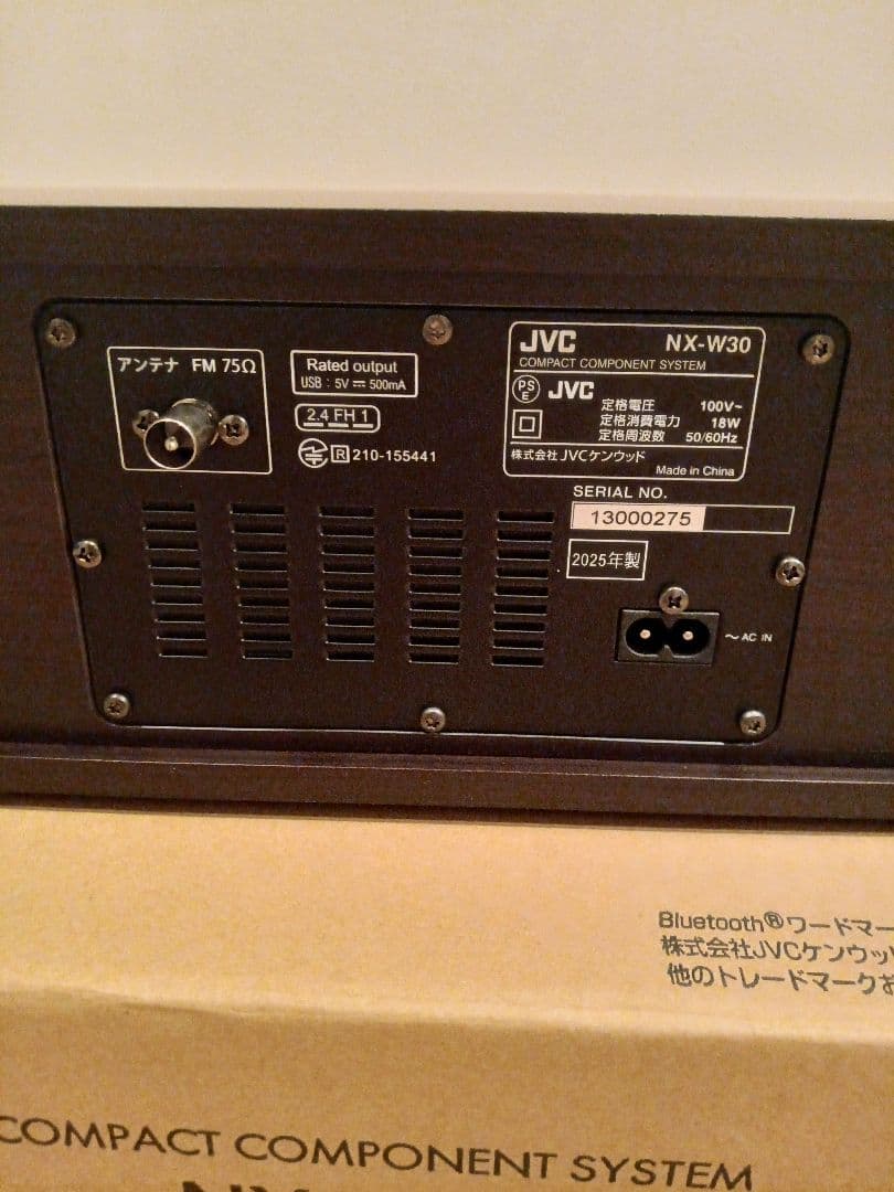 JVC コンパクトコンポ NX-W30