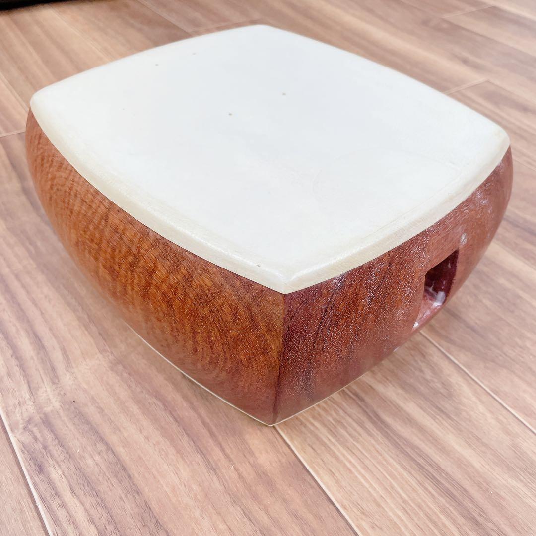 三味線 中棹 紅木 犬皮 丸打胴 1本溝 和楽器