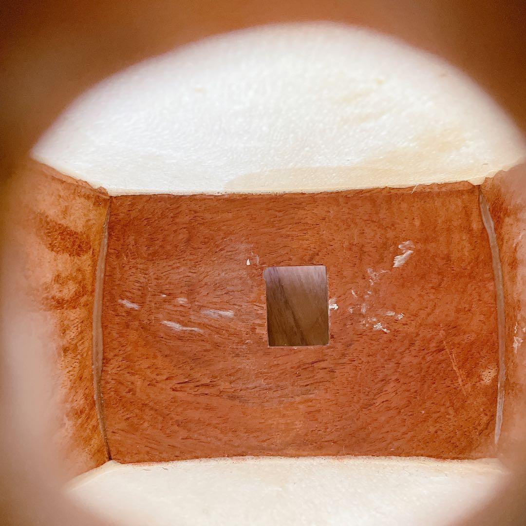 三味線 中棹 紅木 犬皮 丸打胴 1本溝 和楽器