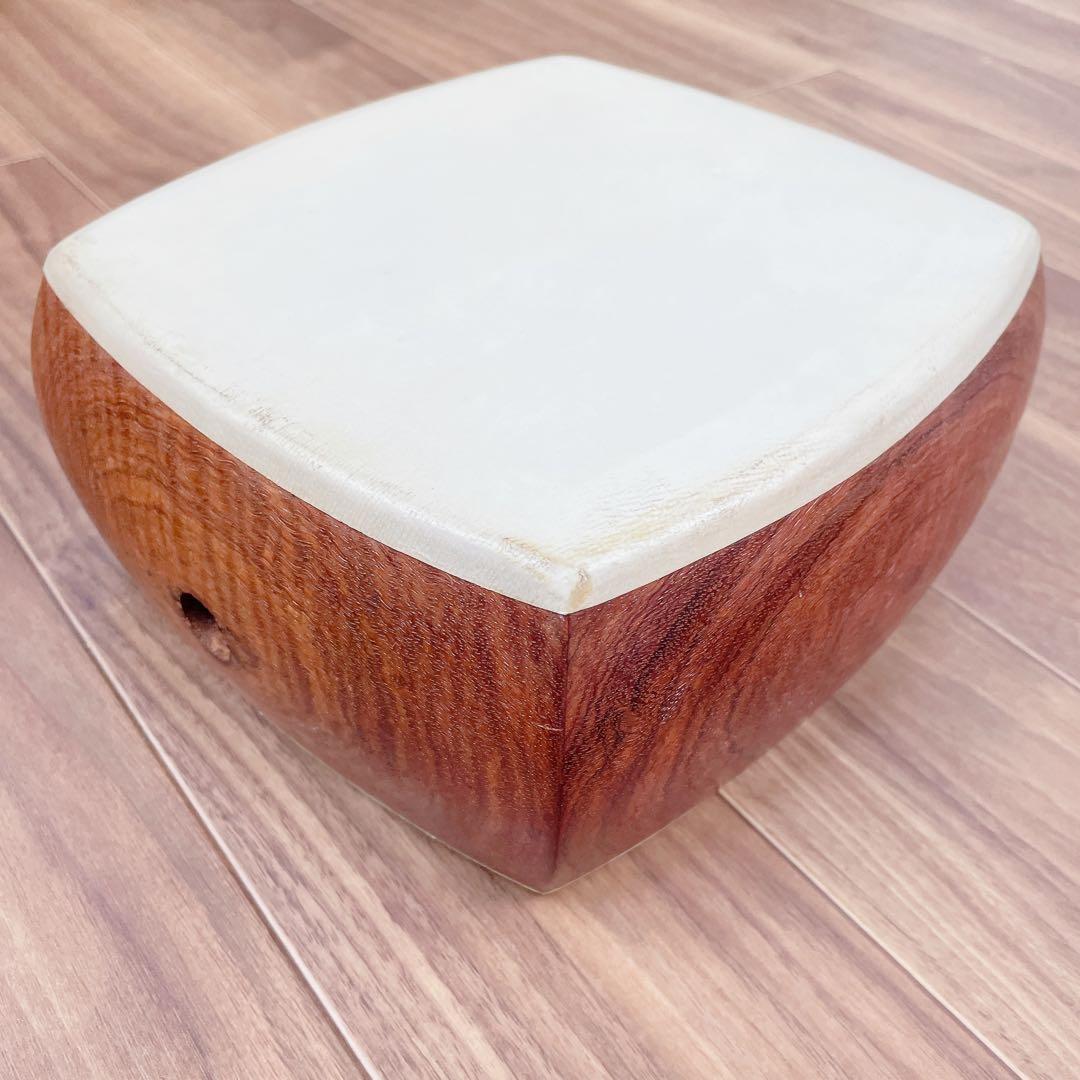 三味線 中棹 紅木 犬皮 丸打胴 1本溝 和楽器