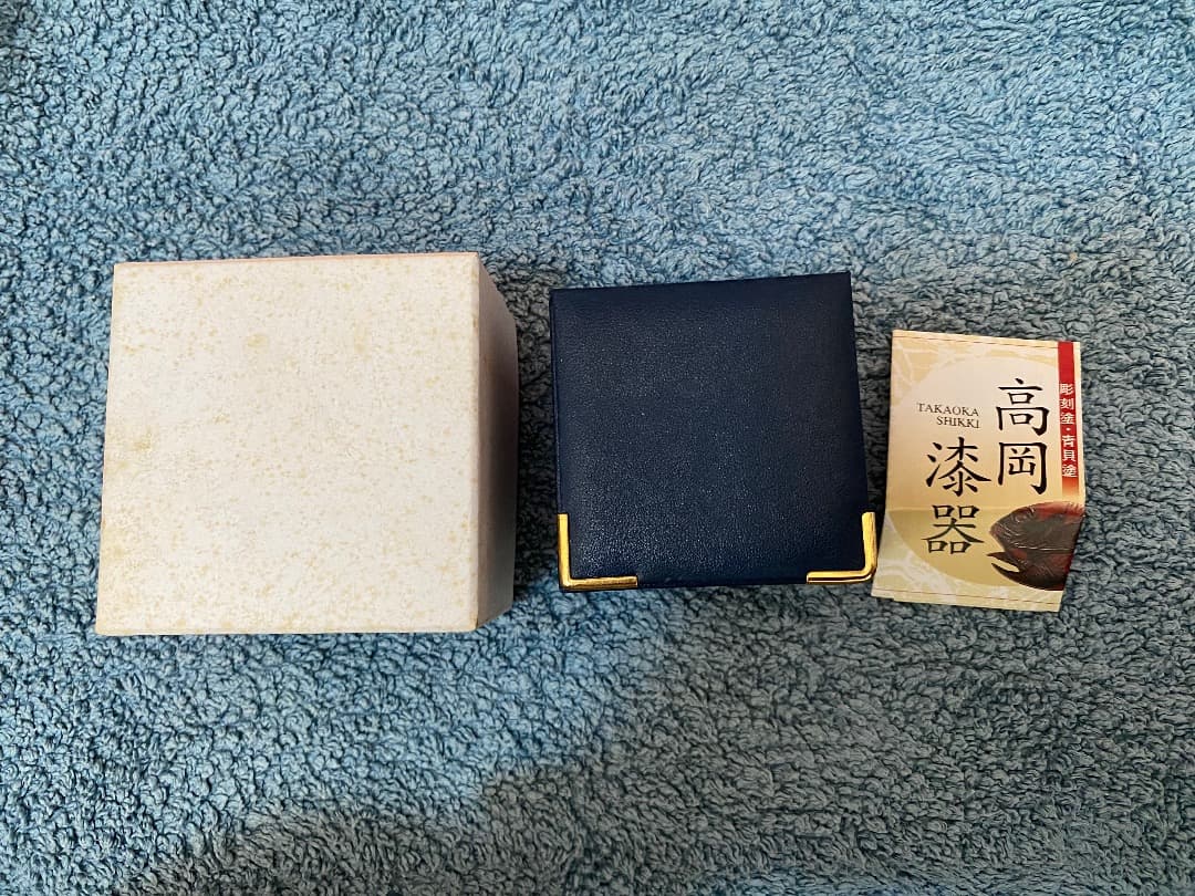 高岡漆器　桜の帯留・櫛　２つまとめて　未使用