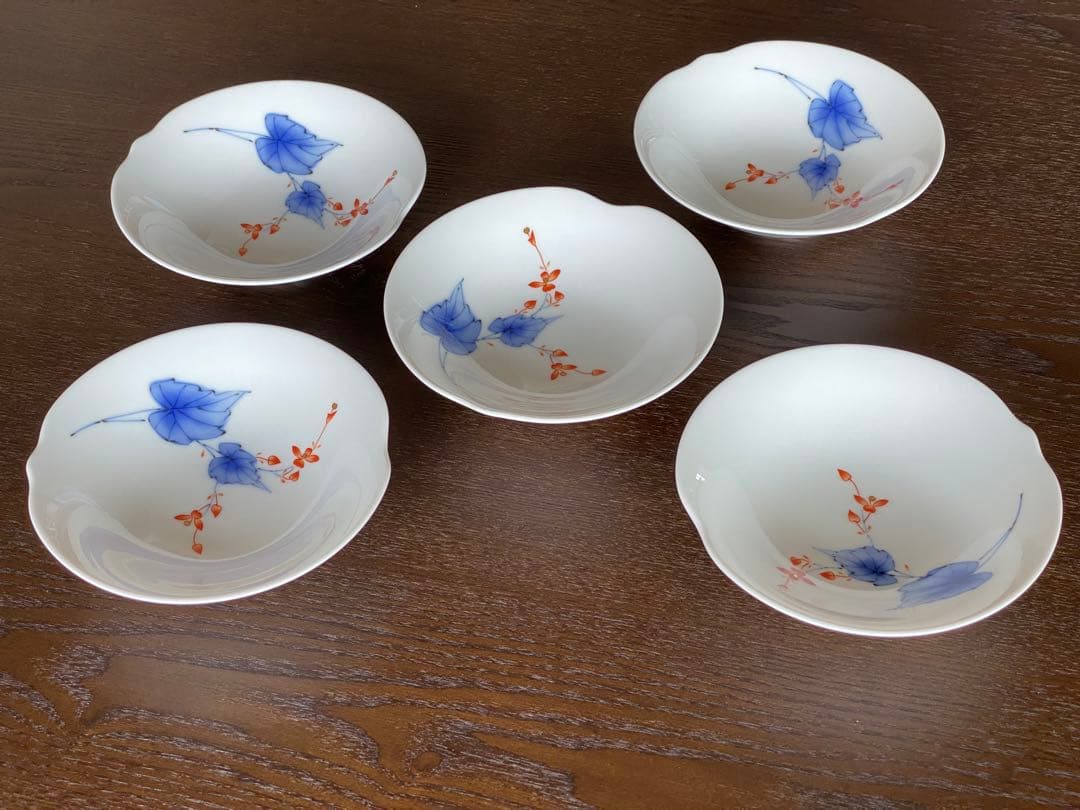 未使用品箱有り　香蘭社　中サイズ　浅鉢　 5個セット