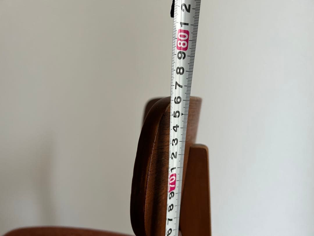 イギリス　ミッドセンチュリー　チェア　背面チーク材　椅子　カフェ　北欧　張替済