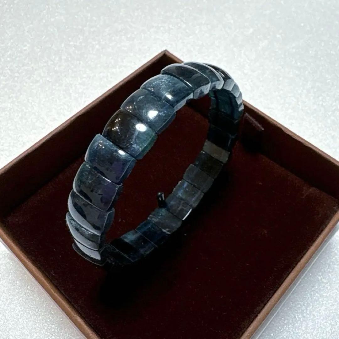 【超激レア＊天然石】　インディゴライトトルマリン　バングルブレスレット