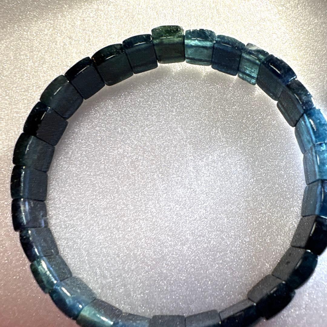 【超激レア＊天然石】　インディゴライトトルマリン　バングルブレスレット