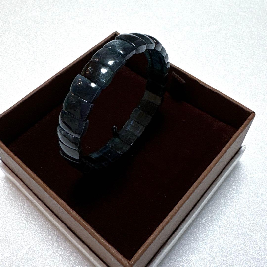 【超激レア＊天然石】　インディゴライトトルマリン　バングルブレスレット