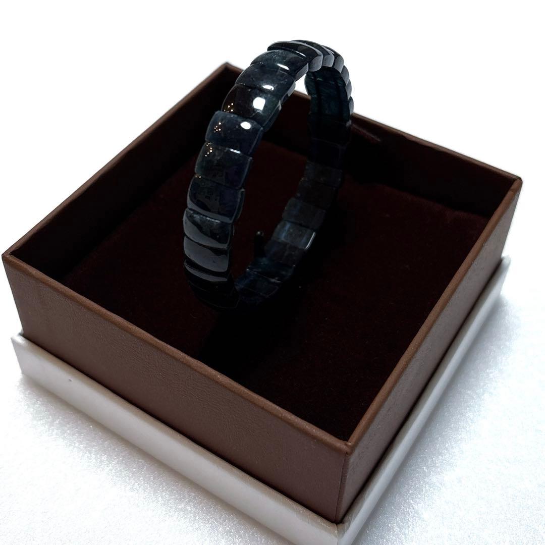 【超激レア＊天然石】　インディゴライトトルマリン　バングルブレスレット