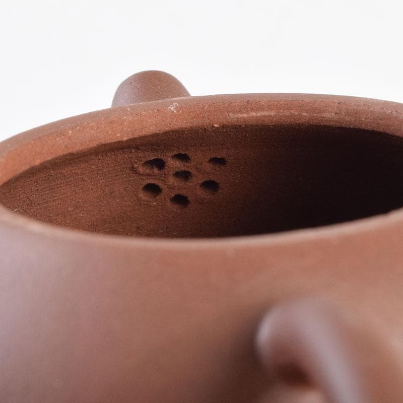 中国　宣興紫砂銘　紫砂　朱泥　急須　茶壷　C　9218