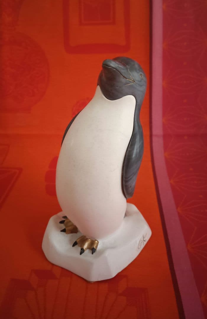 激レア ペンギン ハワイ マウイ ギャラリーアート作品 置物 1979年